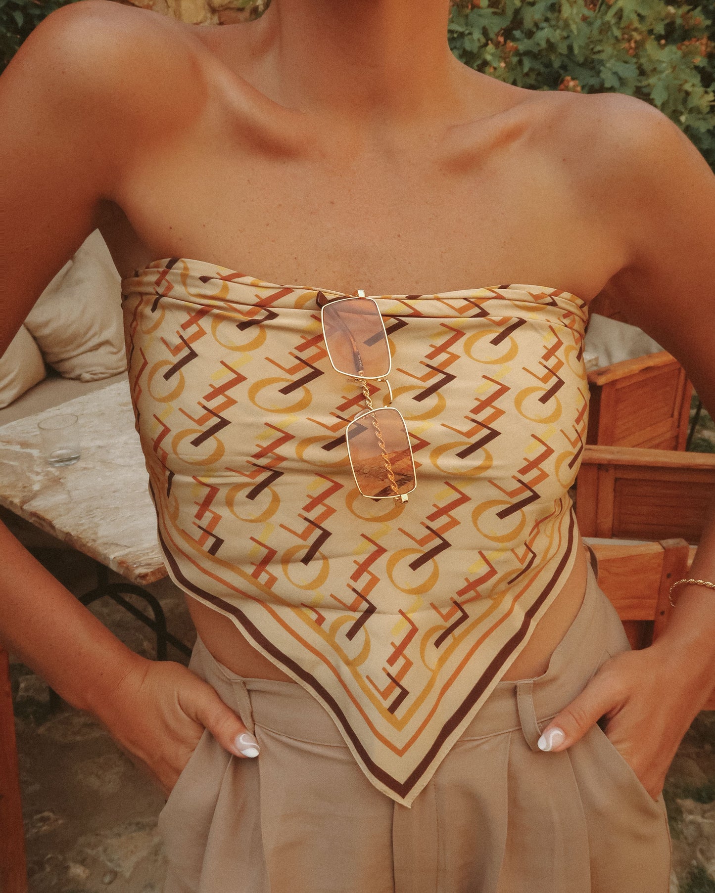 Peanut Brittle Silk Scarf