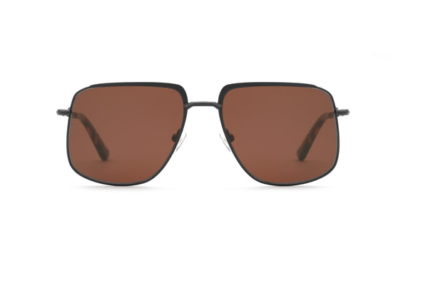 Lello The Stevie Sunglasses in Matte Black The Stevie - 24k Green Polarized | LELLO | Vintage Inspired  main image 4